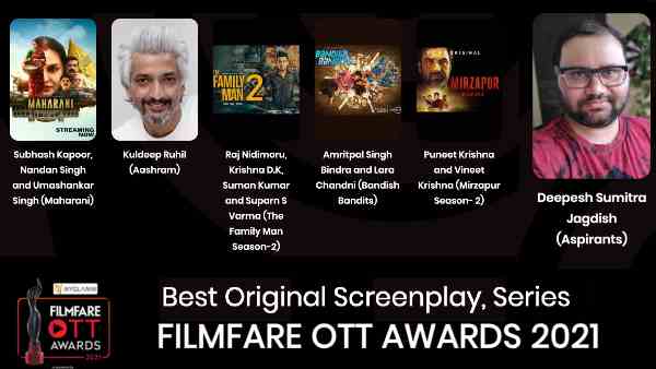 बेस्ट ओरिजिनल स्क्रीनप्ले, सीरीज़