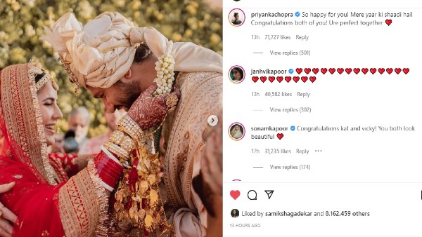 प्रियंका चोपड़ा ने लिखा है कि तुम्हारे लिए बहुत खुश हूं। मेरे यार की शादी है।