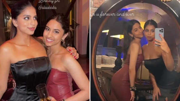 ट्यूब ड्रेस में सुहाना खान