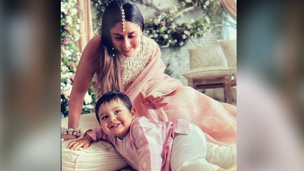 बेटे की देखभाल में व्यस्त