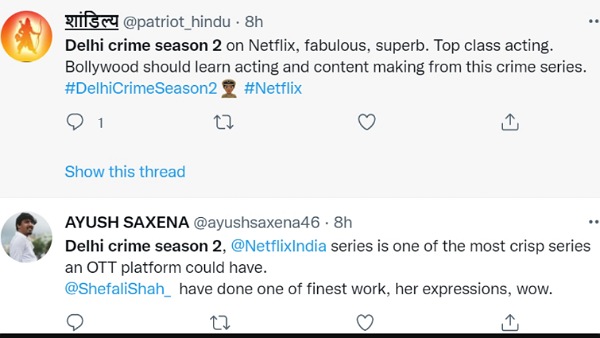 दिल्ली क्राइम सीजन 2 