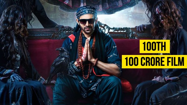 बॉलीवुड की 100वीं 100 करोड़ी फिल्म कार्तिक आर्यन के नाम