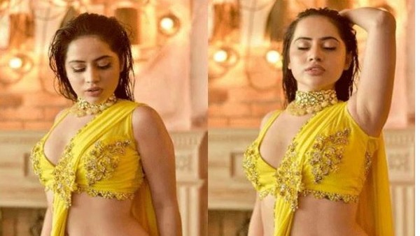 उर्फी जावेद का साड़ी लुक