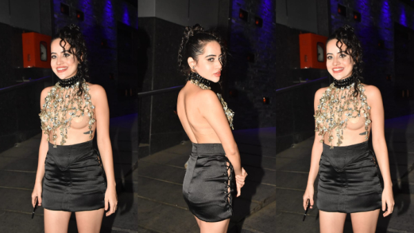 सर्दी में टॉपलेस उर्फी 