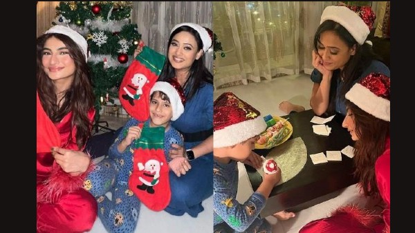 बेटी पलक और बेटे के साथ श्वेता तिवारी का क्रिसमस सेलिब्रेशन :