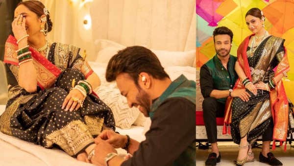 बेडरूम में पहनाई पायल