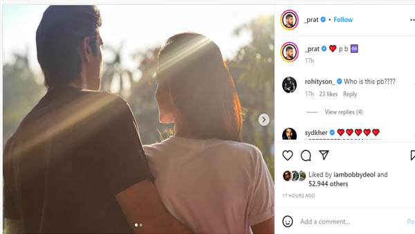 कैप्शन में दिया हिंट