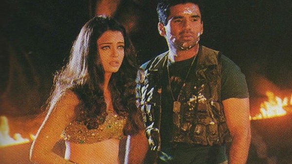 सुनील शेट्टी के साथ ऐश