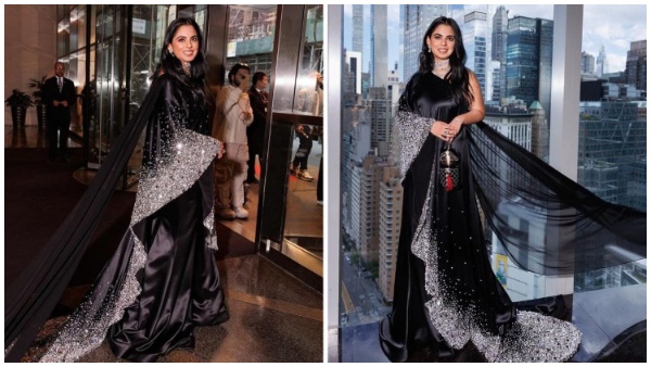 Met Gala 2023: ब्लैक कलर की साड़ी-गाउन स्टाइल लुक में मेट गाला पहुंची ईशा अंबानी, नए अंदाज से दी सबको टक्कर