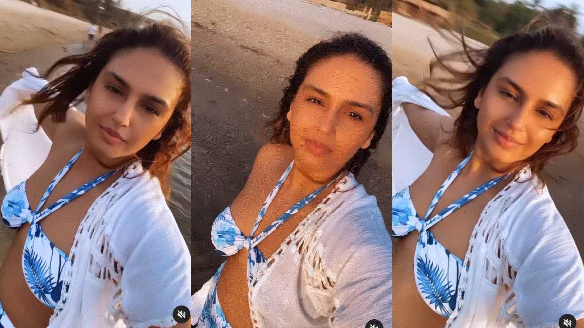 शर्ट के बटन खोलकर बिकिनी फ्लॉन्ट करतीं रहीं हुमा कुरैशी