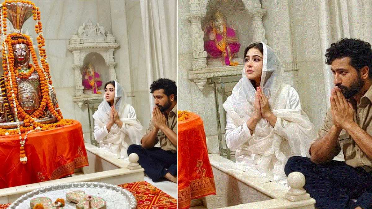 भोलेनाथ के मंदिर से सामने आई सारा की तस्वीर