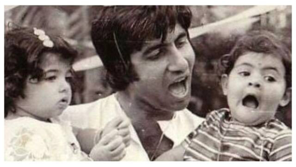 amitabh-bachchan-shared-a-funny-unseen-picture-with-toddlers-shweta-bachchan-and-twinkle-khanna