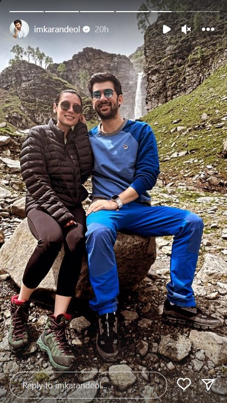 पत्नी संग हनीमून मनाने मनाली पहुंचे करण देओल
