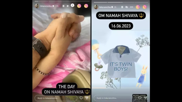  Karan Vohra Wife Gave Birth To Twin Sons