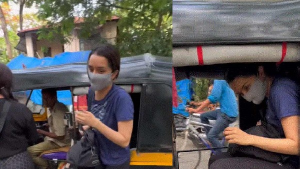 ऑटो रिक्शा से जिम पहुंची श्रद्धा कपूर