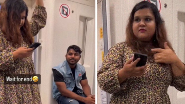 delhi metro, viral, video