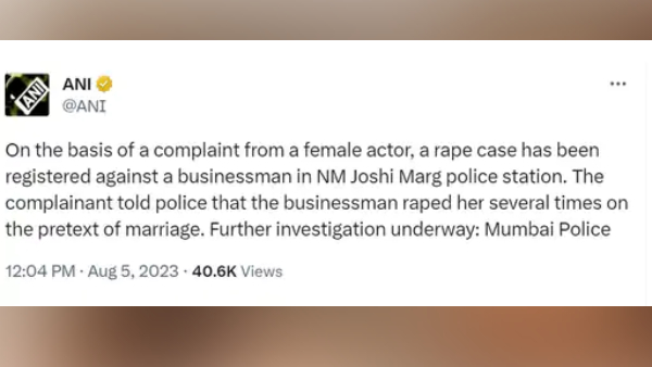 Model Accuses NRI Businessman Of Rape