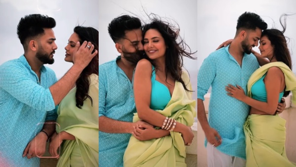डीपनेक ब्लाउज में Esha Gupta को देखकर बहके Elvish Yadav, बाहों में भरकर करने लगे ऐसी हरकतें