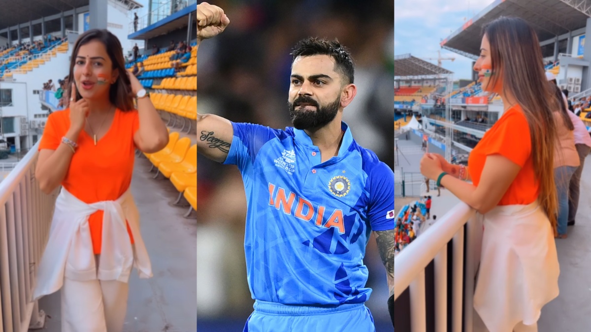 Virat Kohli के लिए इस पाकिस्तानी लड़की ने माथे पर लगाई बिंदी, गाल पर छपवाया तिरंगा और पहने भगवा कपड़े