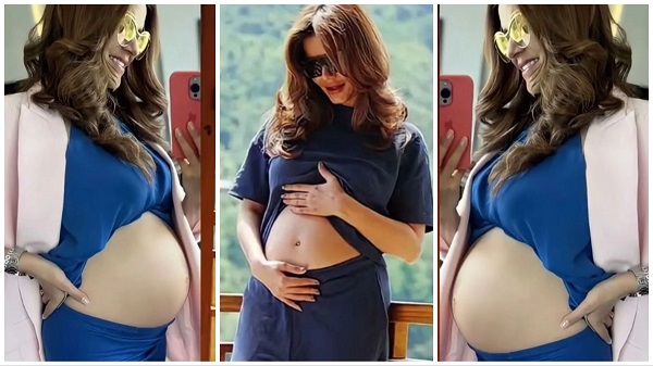 rubina dilaik heavy baby bump