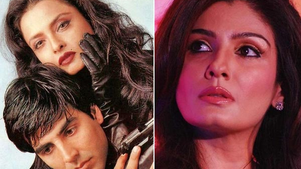 Rekha, Akshay Kumar,Raveena Tandon