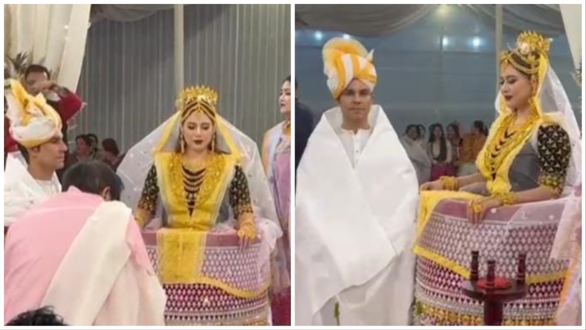 Randeep Hooda Wedding: रणदीप और लिन लैशराम की शादी की तस्वीरें आई सामने, बेहद अलग लुक में दिखा कपल