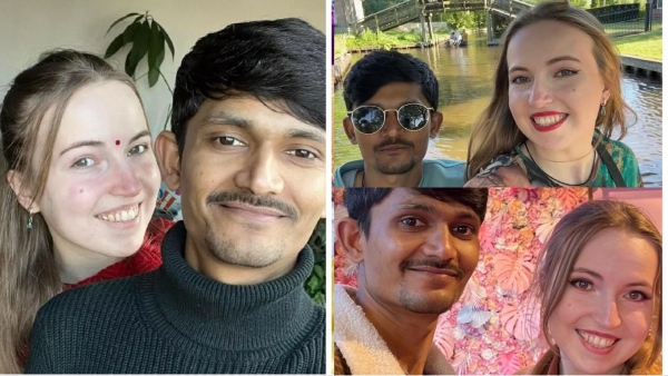 UP village man marries foreign beautiful girl UP village man marries foreign beautiful girl