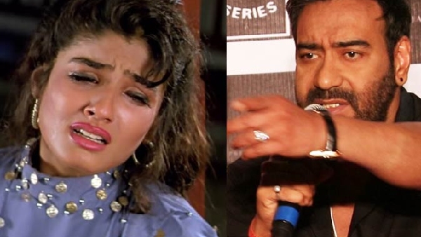 ajay devgan, raveena tandon, karishma kapoor