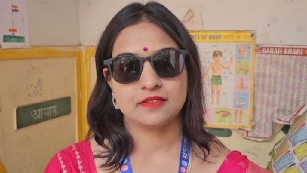 Mp election khargone lady polling officer viraj neema pictures gone viral 