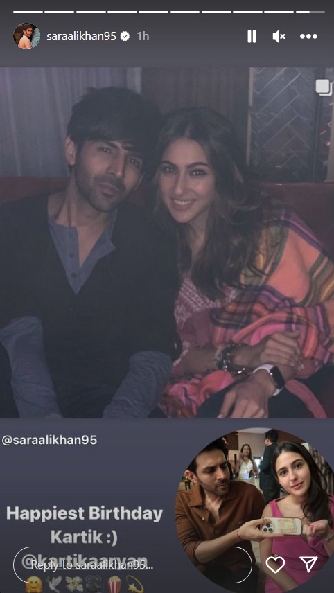 Sara Ali Khan ने एक्स ब्वॉयफ्रेंड Kartik Aaryan को खास अंदाज में किया बर्थडे विश
