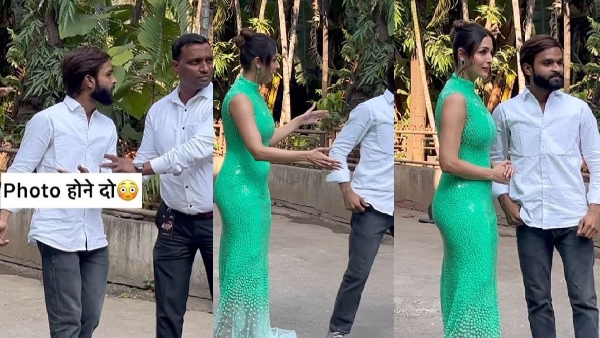 मलाइका अरोड़ा के साथ पोज दे रहे फैन के साथ गार्ड ने की बदतमीजी?