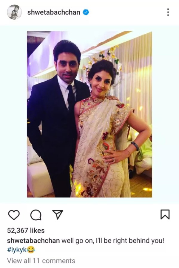 Aishwarya Rai Bachchan, Shweta Bachchan, Abhishek Bachchan