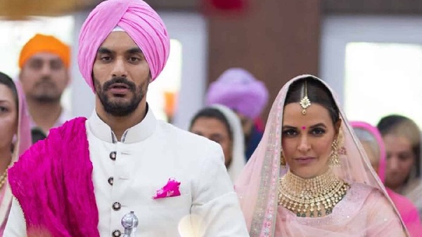 Neha dhupia, angad bedi