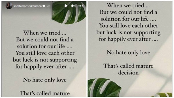 Himanshi Khurana Break Up Himanshi Khurana Break Up