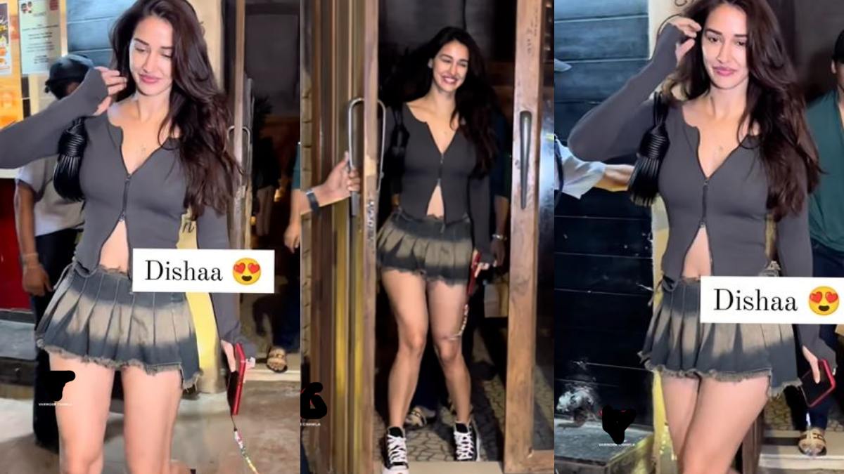 रुमाल से भी छोटी स्कर्ट पहनकर दिशा पाटनी ने फिर काटा बवाल