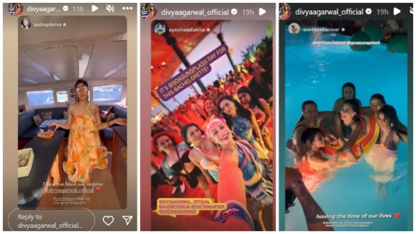 Divya Agarwal: शादी की खबरों के बीच दोस्तों संग गोवा में बैचलरेट पार्टी करती नजर आई एक्ट्रेस, तस्वीरें