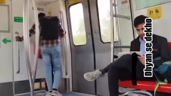 delhi metro, viral video
