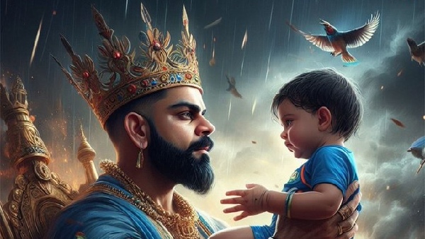 Virat Kohli, Anushka Sharma, Vamika Kohli, Akaay Kohl