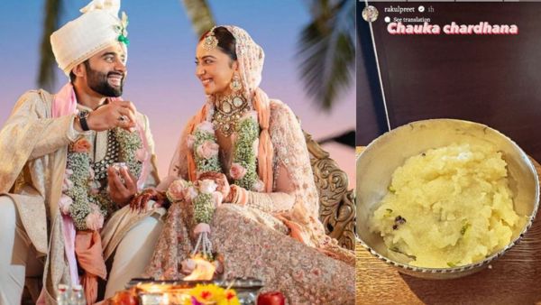 Rakul Preet Singh ने की चौका चरधाना की रस्म, शेयर की हलवे की तस्वीर