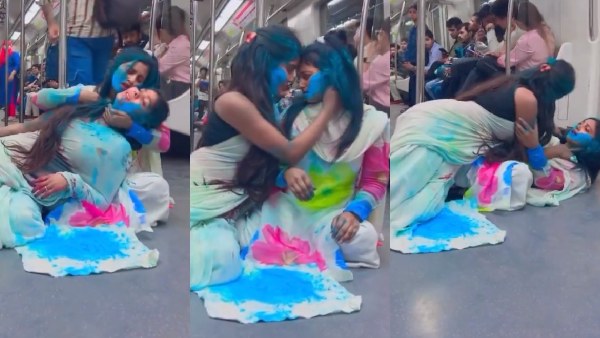 delhi metro viral video
