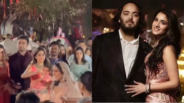 अंबानी परिवार की होने वाली बहू की आरती उतारती नजर आई ये एक्ट्रेस