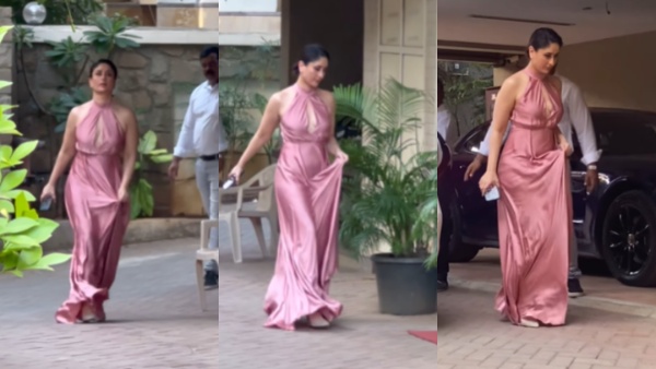 गुलाबी गाउन में बला की खूबसूरत लग रहीं Kareena Kapoor