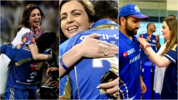 Nita Ambani Harbhajan Singh Rohit Sharma