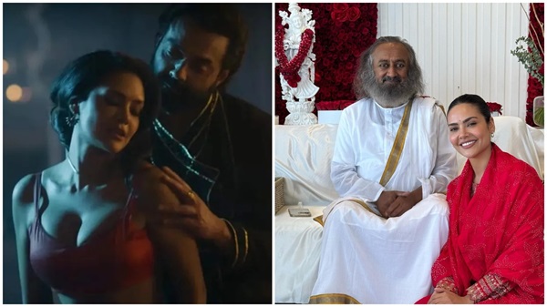 Esha Gupta Sri Sri Ravi Shankar