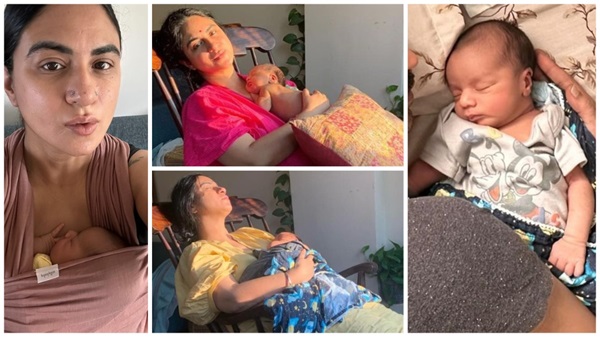 Priya Malik With Newborn