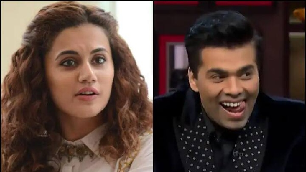 Karan johar koffee with karan Taapsee Pannu Karan johar koffee with karan Taapsee Pannu