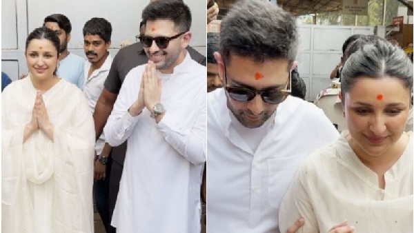 Raghav Chadha Parineeti Chopra Siddhivinayak