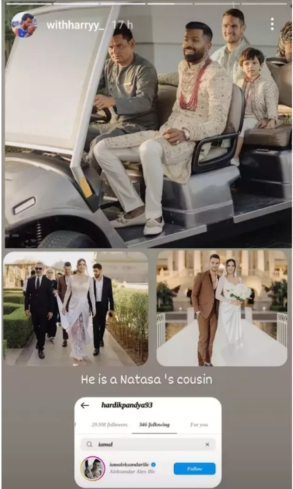 Natasa Wedding Viral Pic