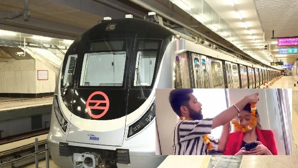 delhi metro viral video