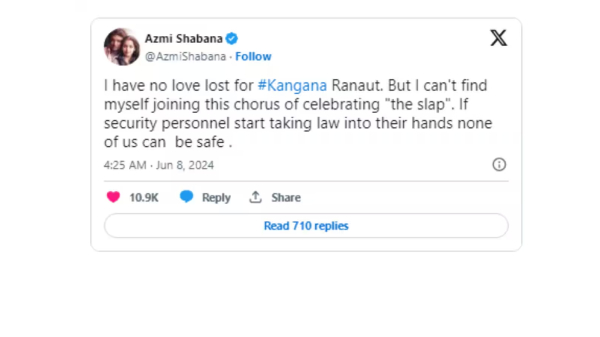 Shabana Azmi On Kangana Ranaut Slap
